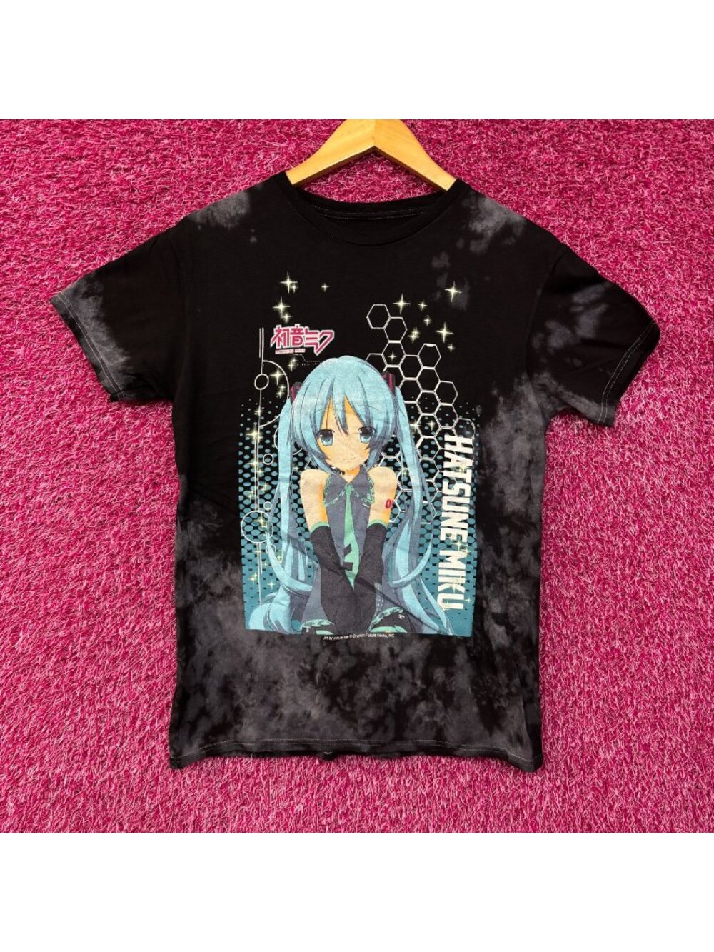 Hatsune Miku The Virtual Idol Chibi Style Anime Bleach Dye Small